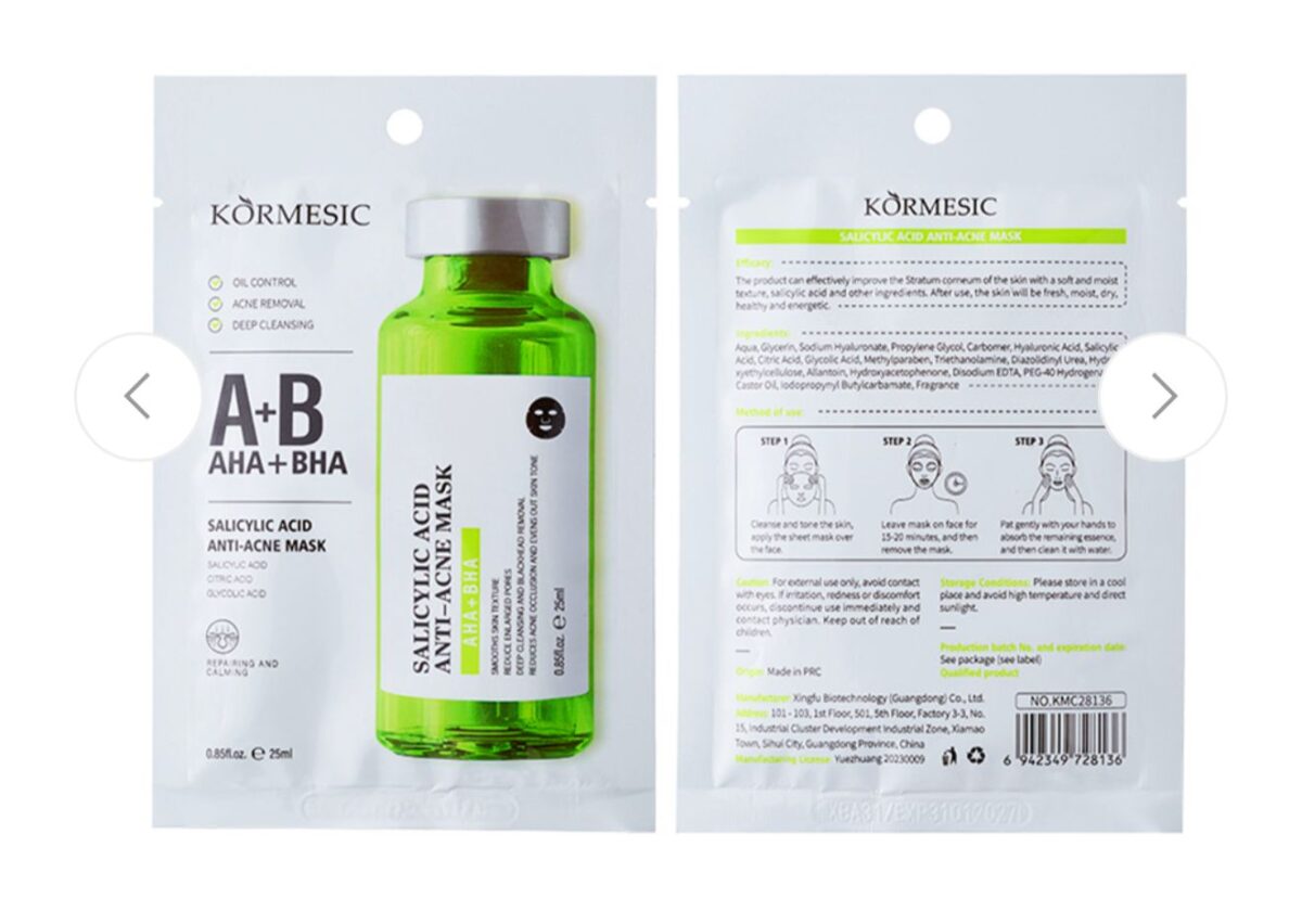 VELO FACIAL SALICILICO KORMESIC