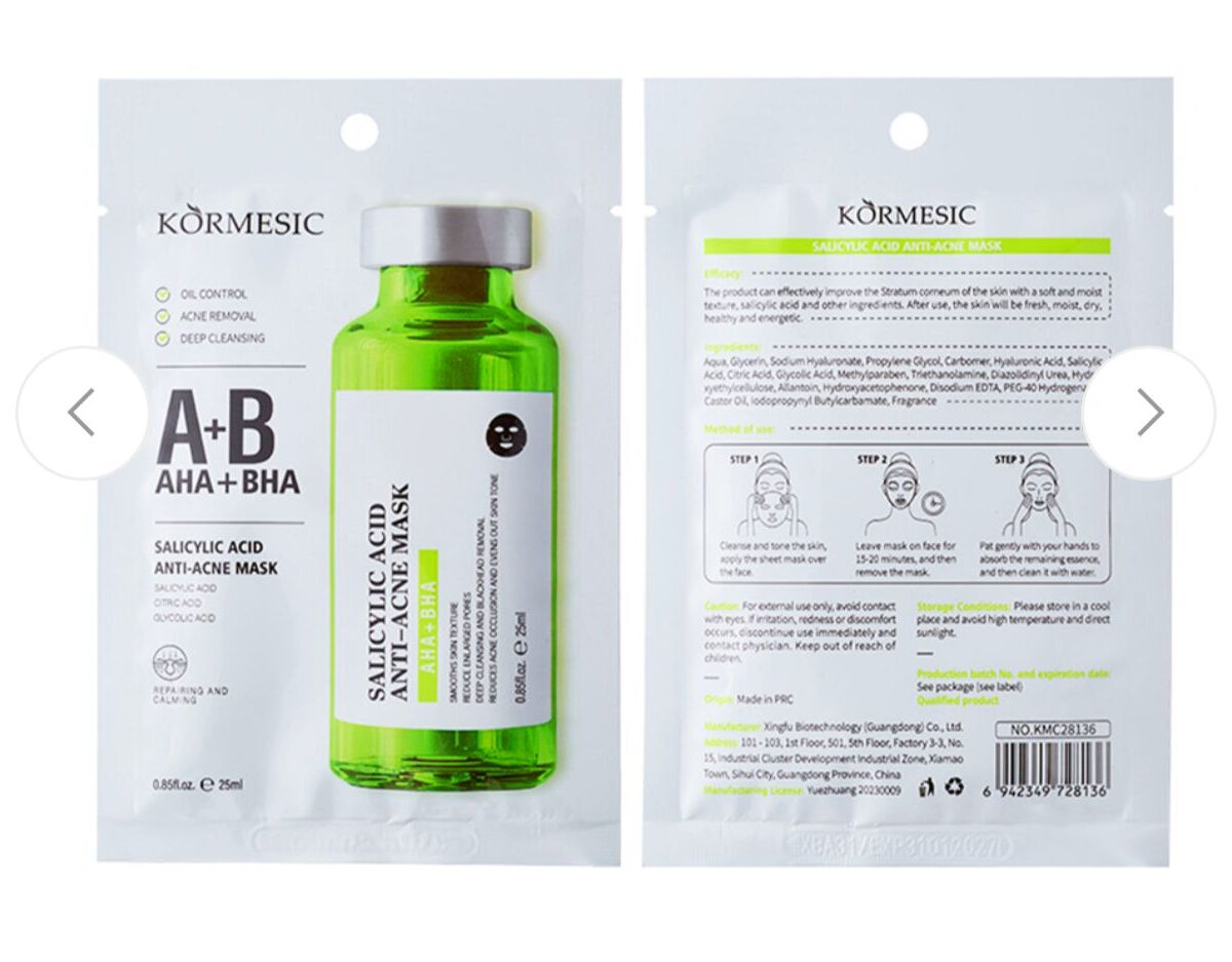 VELO FACIAL SALICILICO KORMESIC
