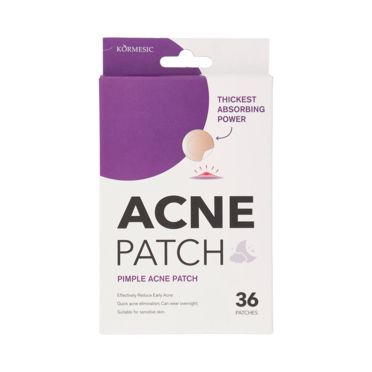 PARCHES DE ACNE DE NOCHE KORMESIC