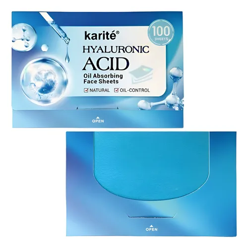 PAPEL ABSORBENTE DE GRASA CON ACIDO HIALURONICO KARITE