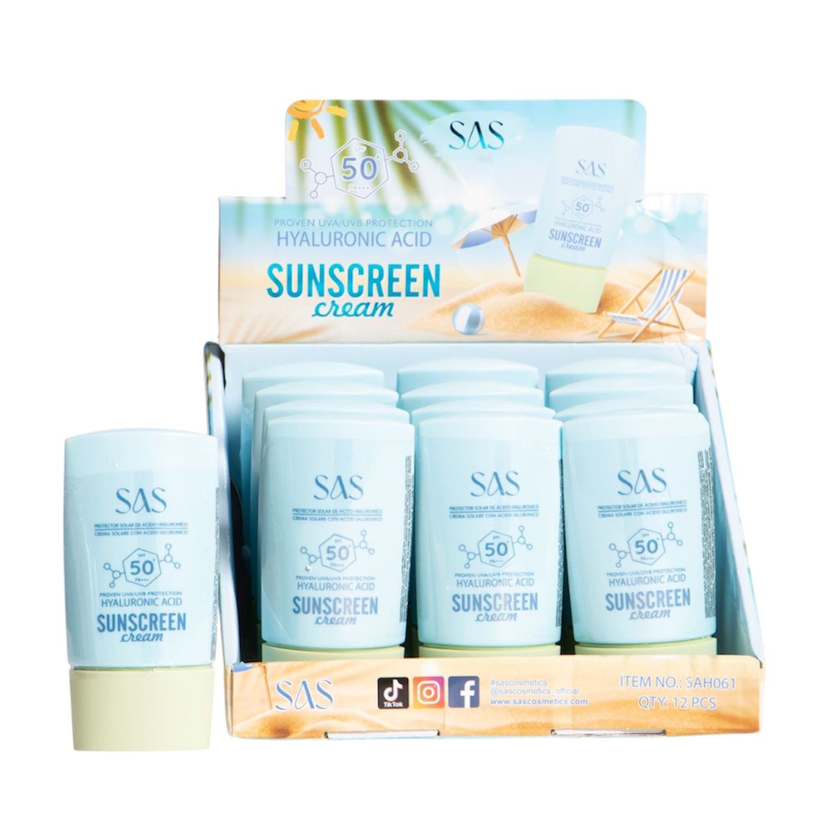 PROTECTOR SOLAR EN CREMA SAS