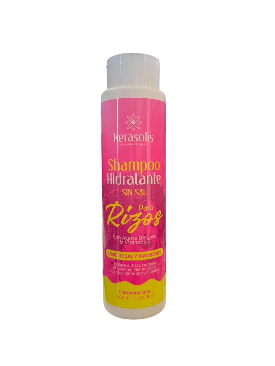 SHAMPOO HIDRATANTE PARA RIZOS KERASOLIS